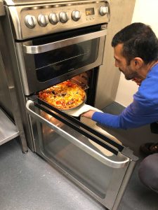 Housing-resident-Halloween-pizza